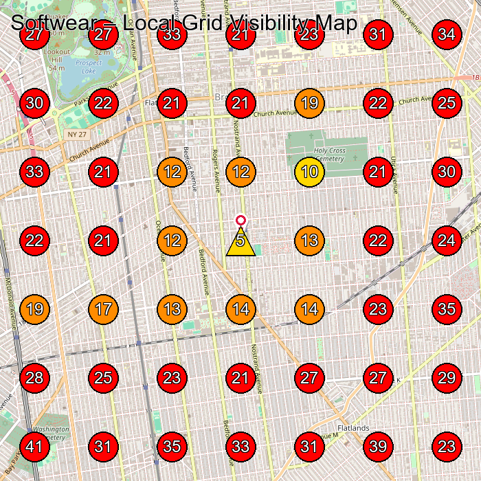 Softwear GeoGrid visibility map for Health And Beauty Shop in None